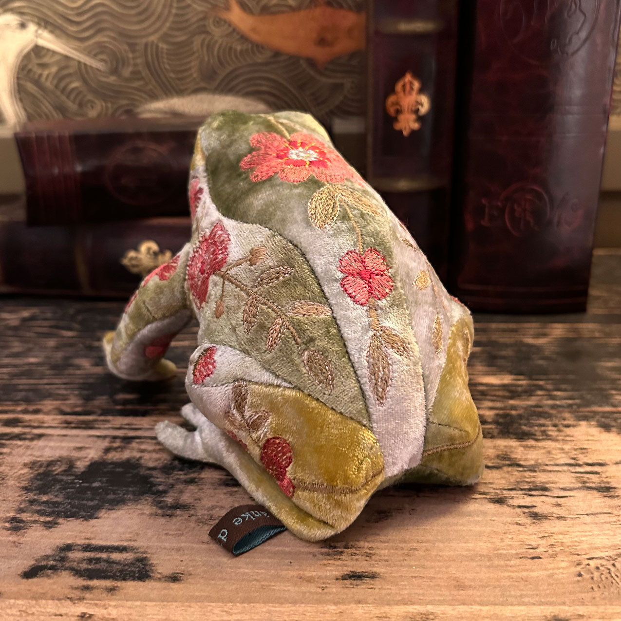 Grenouille brodées Anke Drechsel - Peluche d'Art