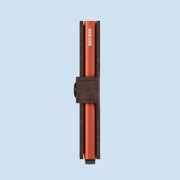 SECRID Miniwallet Optical Marron & Orange