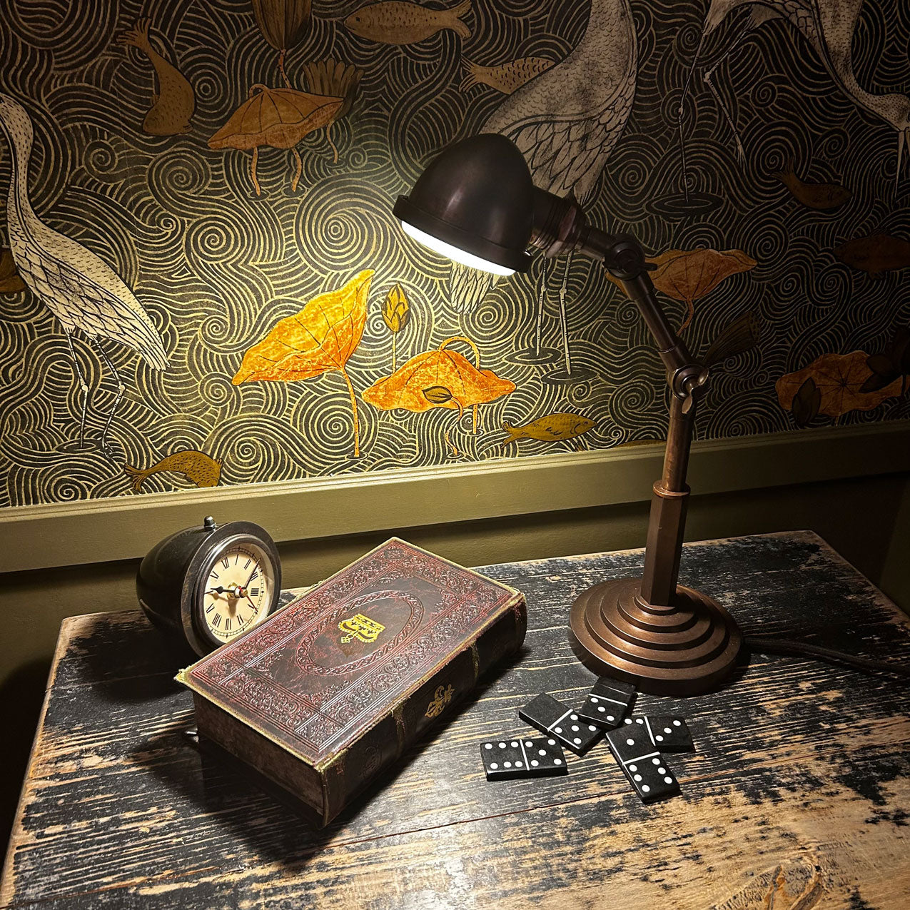 Lampe à poser - Nano patine Laiton foncé