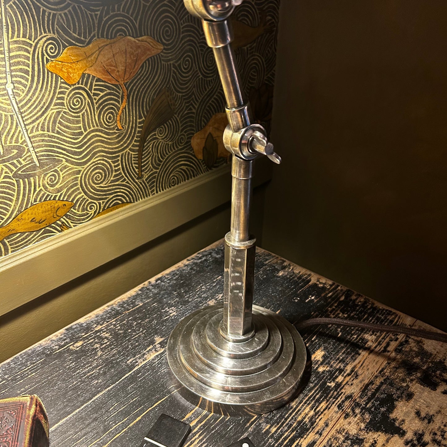 Lampe sur à poser - Nano patine Argent antique