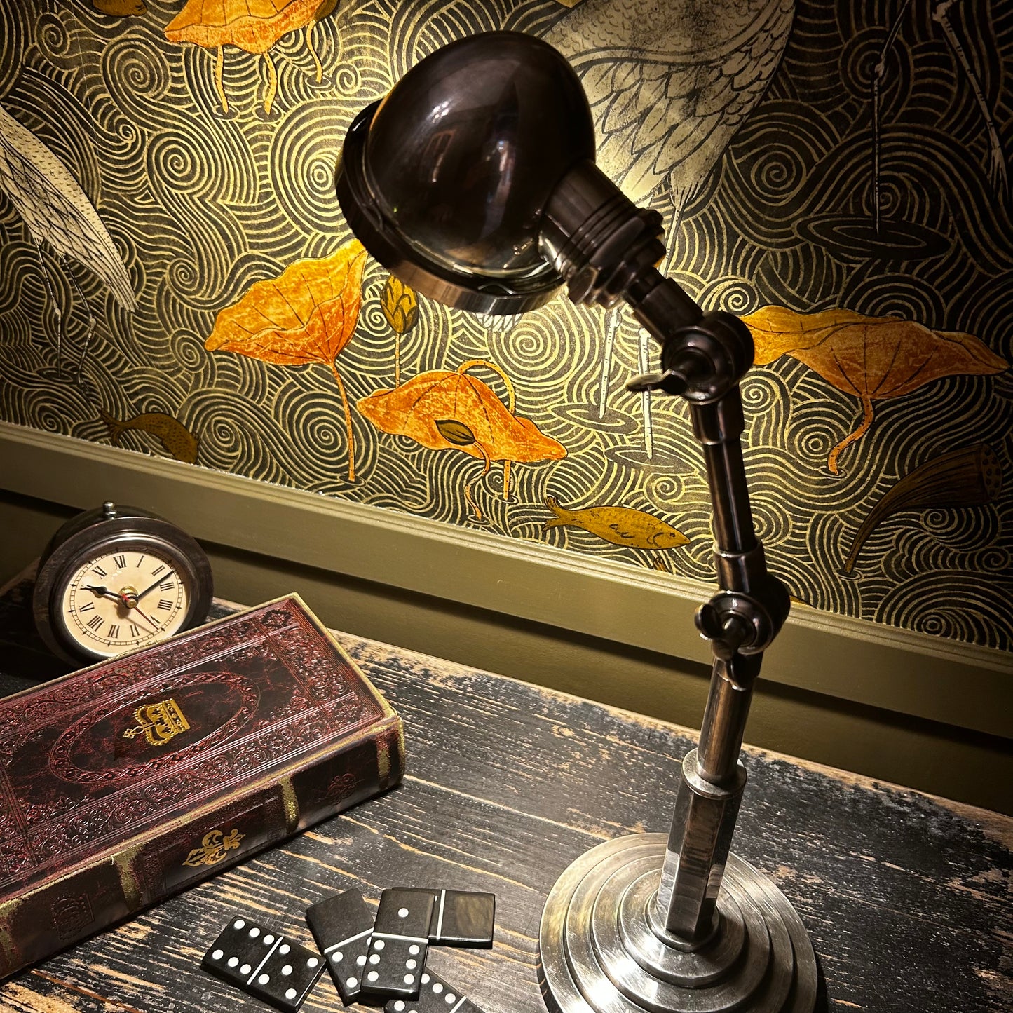 Lampe sur à poser - Nano patine Argent antique