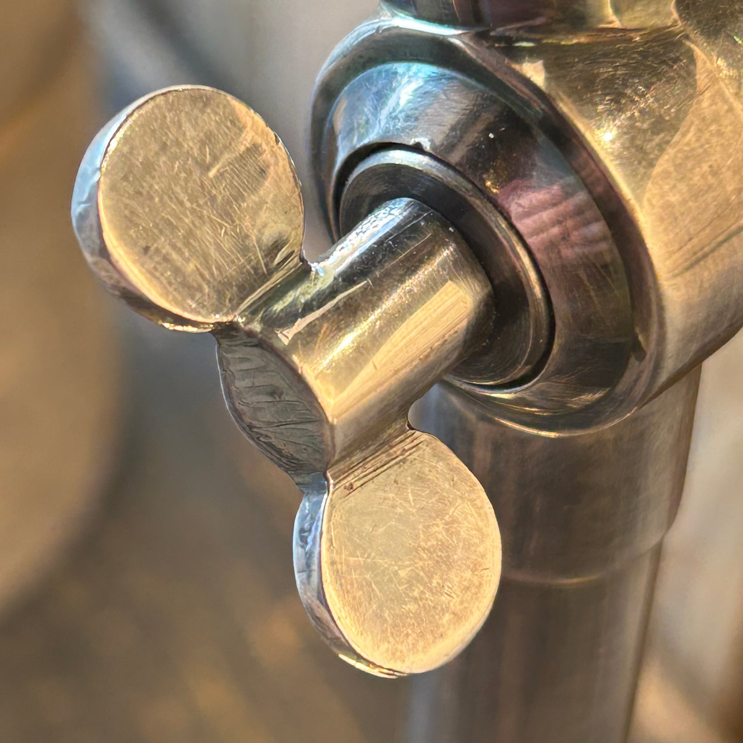 Lampe sur à poser - Nano patine Argent antique