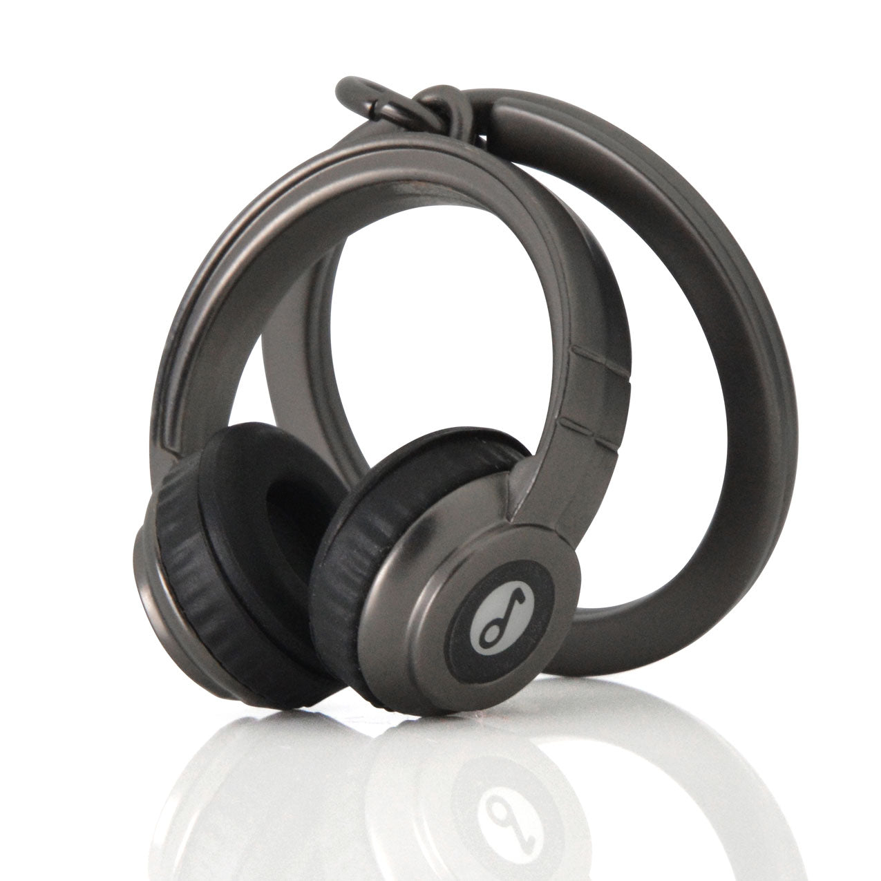Porte-clés Casque Audio noir - Metalmorphose