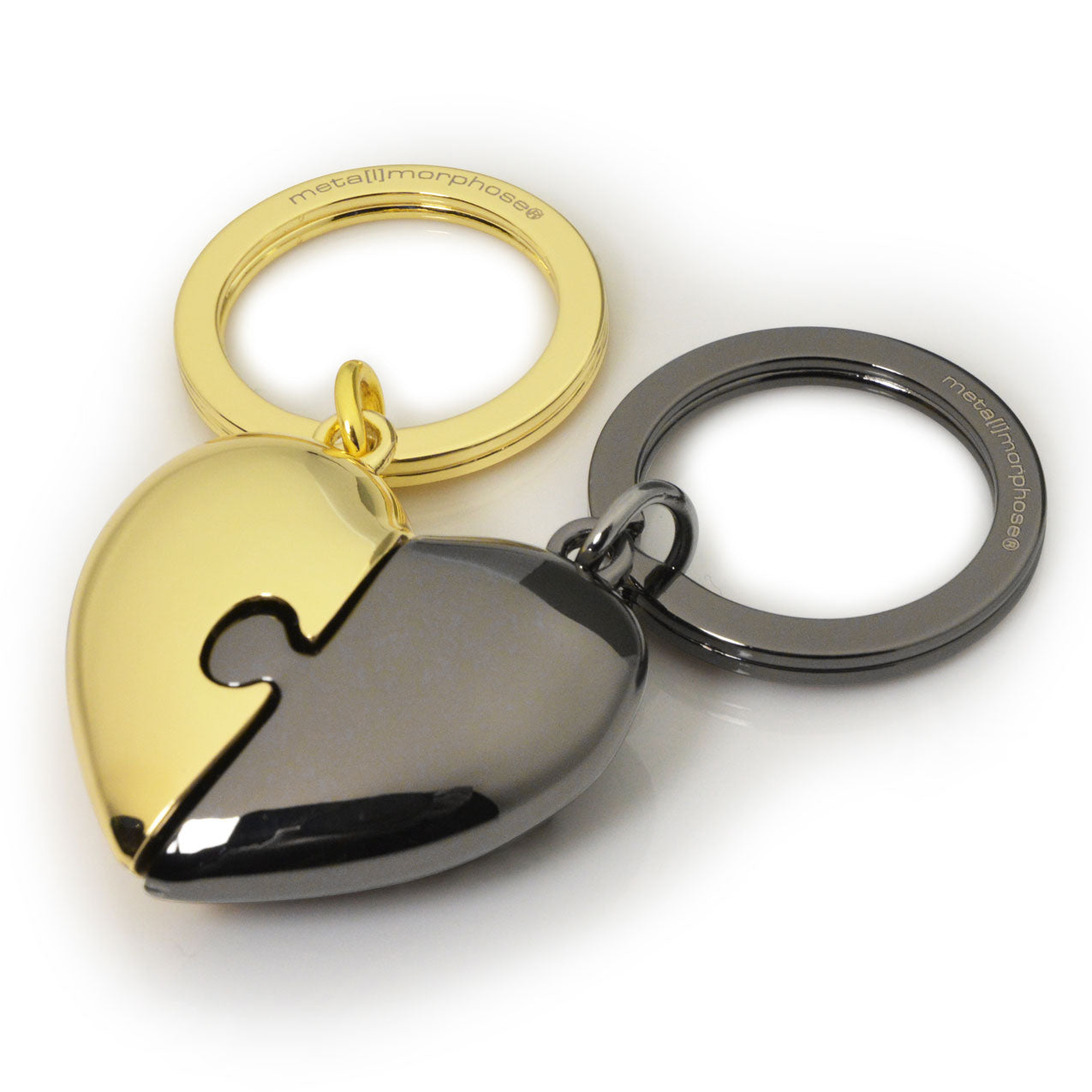 Porte-clés Coeur puzzle - Metalmorphose