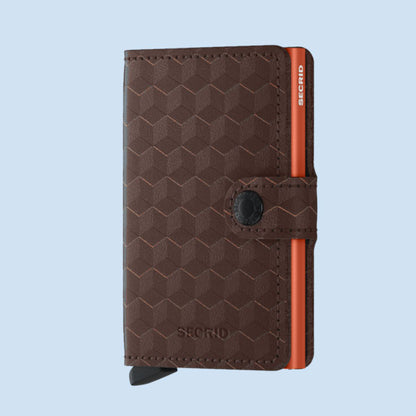 SECRID Miniwallet Optical Marron & Orange