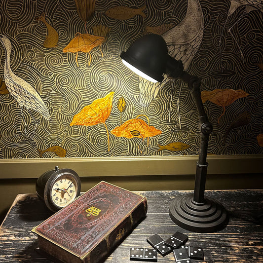 Lampe à poser - Nano patine Noir brûlé
