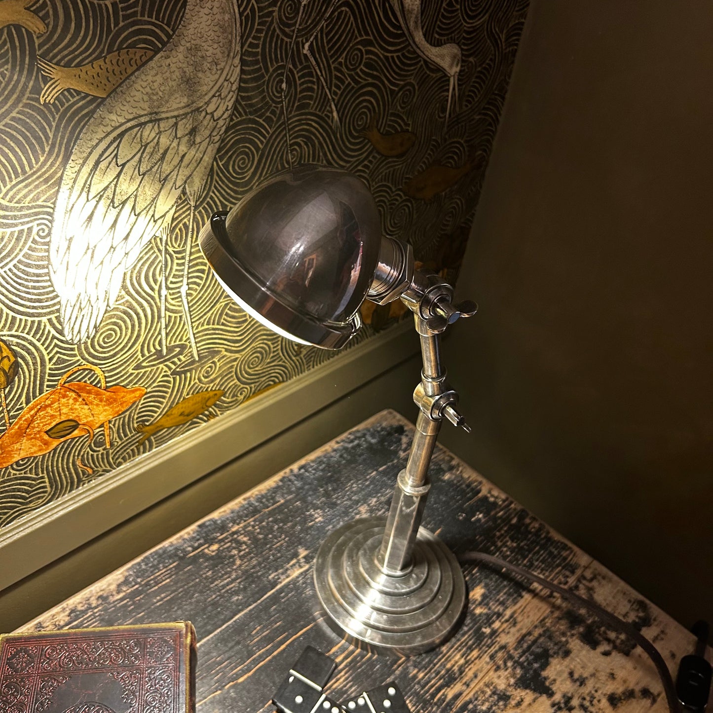 Lampe sur à poser - Nano patine Argent antique