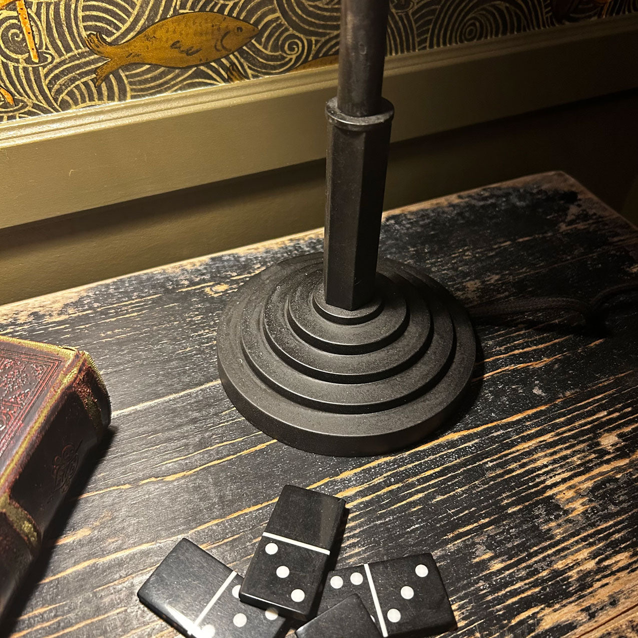 Lampe à poser - Nano patine Noir brûlé