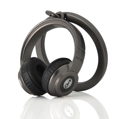Porte-clés Casque Audio noir - Metalmorphose