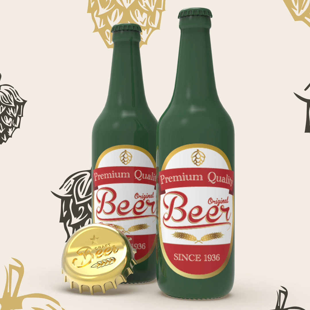 Porte-clés Bouteille de bière - Metalmorphose