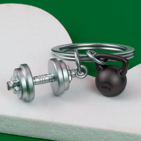 Porte-clés Crossfit, haltère - Metalmorphose