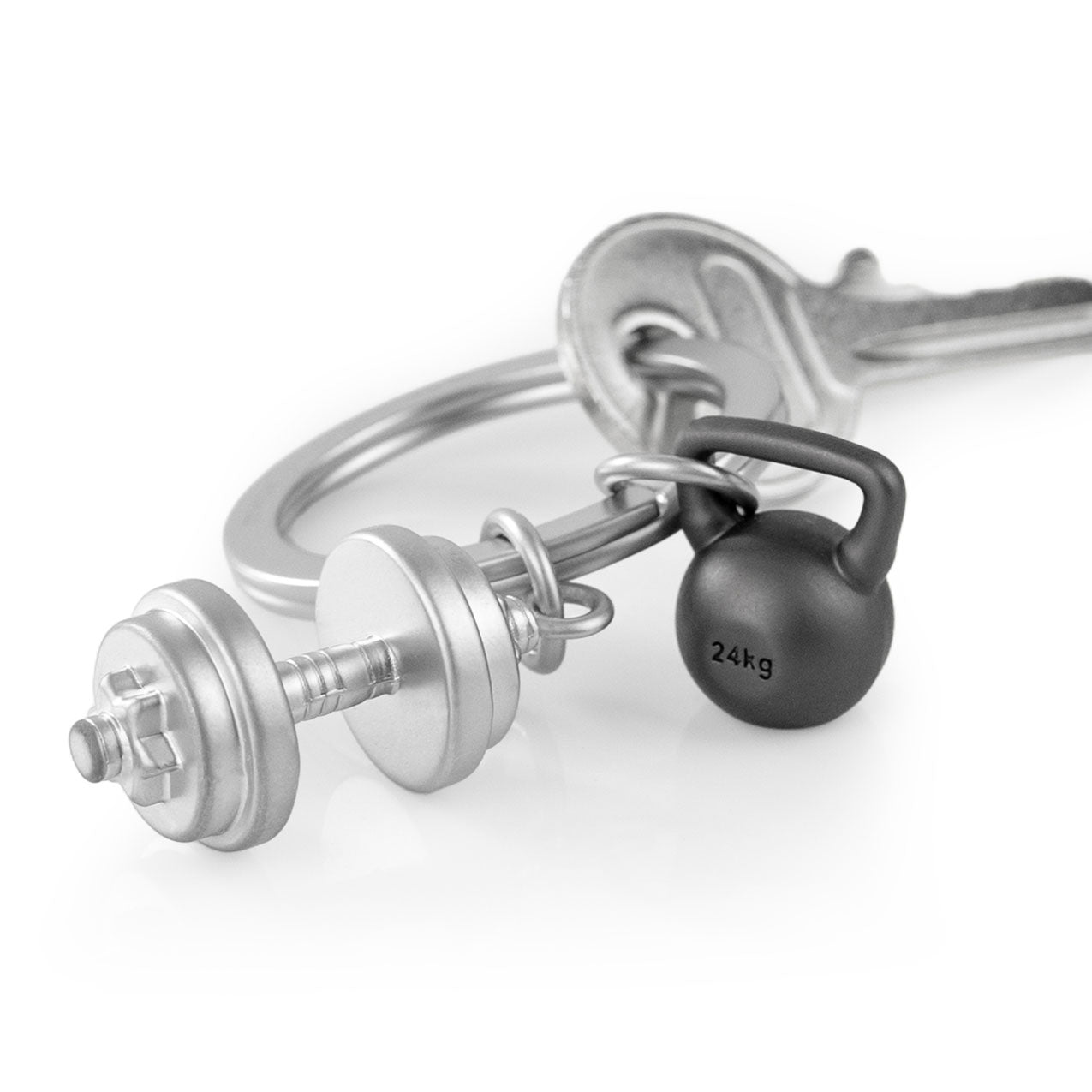 Porte-clés Crossfit, haltère - Metalmorphose
