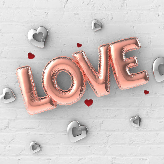 Porte-clés Love Ballon de Fête - Metalmorphose