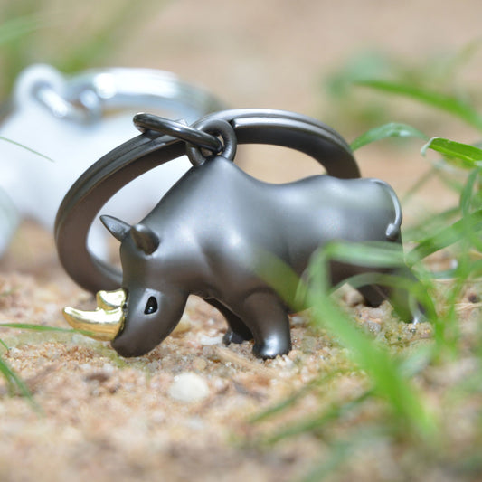 Porte-clés Rhinocéros - Metalmorphose