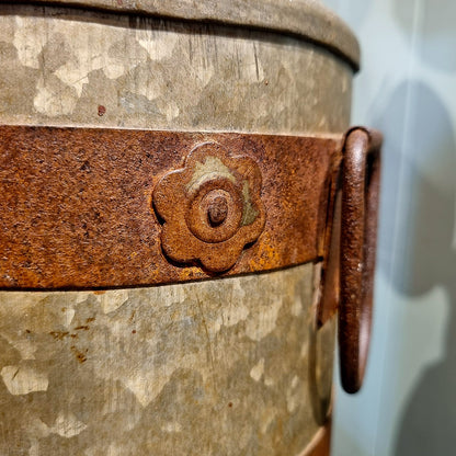 Pot à lait décoratif champêtre