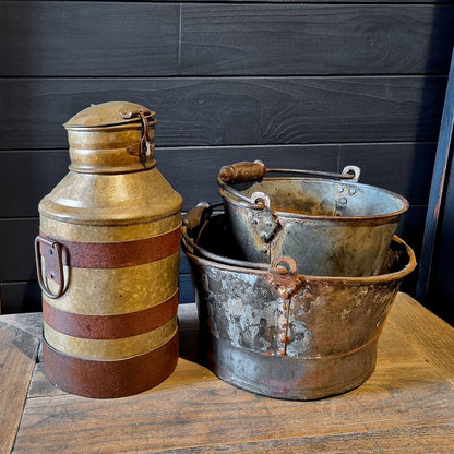 Pot à lait décoratif champêtre