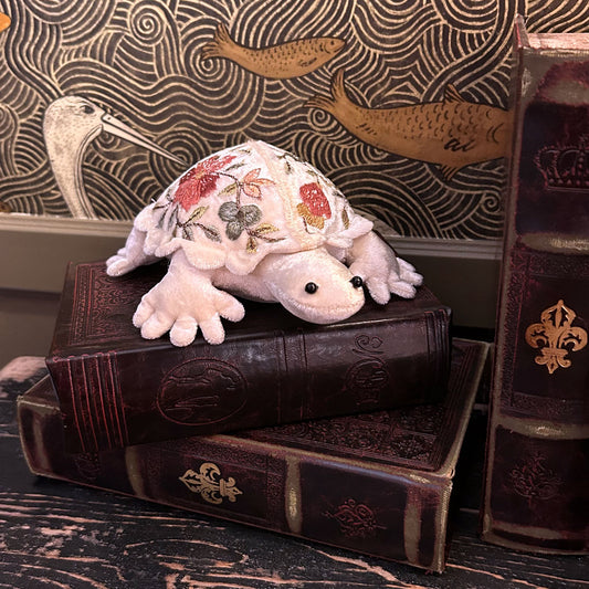 Tortue brodées - peluche d'Art